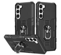 HTXWXJC Phone Case for Galaxy A36 Case, SM-A366B Samsung A36 Case Ring Holder Built-in Magnetic Car Mount Shockproof Camera Protective Cases Cover for Samsung Galaxy A36 Black