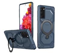 HTXWXJC Phone Case for Galaxy S20 FE Case, SM-G781B Samsung S20 FE Case Ring Holder Built-in Car Mount Shockproof Protective TPU Cases Cover for Samsung Galaxy S20 FE Blue