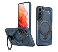 HTXWXJC Phone Case for Galaxy S21 Case, Samsung S21 SM-G991B Ring Holder Built-in Magnetic Car Mount Shockproof Protective TPU Cases Cover for Samsung Galaxy S21 blue