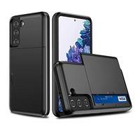 HTXWXJC Phone Case for Galaxy S24 Case, Samsung Galaxy S25 Case with Screen Protector, Wallet Case with Card Holder Case PC+TPU Anti Drop Protective Cover Cases for Samsung Galaxy S24 s25 Black