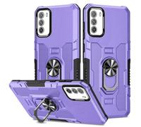 HTXWXJC Phone Case for Xiaomi Poco M3 Case, Redmi 9 Power/Redmi 9T M2010J19CG, M2010J19S Ring Holder Built-in Magnetic Car Mount Shockproof Camera Protective Cases Cover for Xiaomi Poco M3 Purple