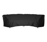 HTYG Curved Sofa Cover-Extra Large Garden Furniture Cover-Breathable Sunscreen Dustproof Waterproof Outdoor Furniture Covers Patio Sofa Protector-All Weather Protection (L)