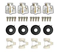HTyghbn Carbure Motorcycle Carburetor Repair Kit Fuel System Float Plunger Diaphragm For 600 ZX600-E12H ZZR600 1993-2001 Carb Kit(D)