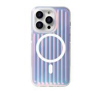 HTYTFC Corrugated Pattern Case For iPhone 16 15 14 13 Pro Max Magnetic Wireless Charge Soft Silicone Cover,Magnetic 2,For iphone 13 Pro