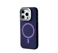 HTYTFC Invisible Lens KickStand Wireless Magnetic Case For iPhone 16 15 14 13 Max Liquid Silicone Anti-fall Bumper Cover,Purple,For iPhone 16