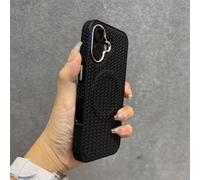 HTYTFC Weave Skin Wireless Charge Case for IPhone 16 15 14 13 12 16 Plus 11 Pro Max Wristband Lanyard Magnetic Cover,Black DK,For iphone 15 Plus