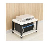 HTYUKFDG 1/2/3/4 Tier AV Media Stand Modern Audio Rack Tower Wooden Stereo Cabinet Corner Shelf CD Player Component Cabinet for Theater(Wei,60x48x42cm)