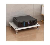 HTYUKFDG 1/2/3/4 Tier AV Media Stand Modern Stereo Component Cabinet Audio Rack Tower HIFI Amplifier Cabinet for DVD Player Game Console(Wei,1 tier)