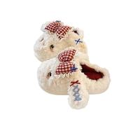 HTYUKFDG Women's Cute Bunny Cotton Slippers Girls Cartoon Rabbit Thick Bottom Home Slippers Kawaii Indoor Animal Plush Shoes(Wei,6 UK)