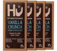 Hu Vanilla Crunch Dark Chocolate Bar, 4 x 60 g - Vegan & Paleo Friendly