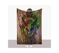 (HU02, 130*150) Harry Potter Themed 3D Digital Print Pattern Blanket DIY Custom Blanket