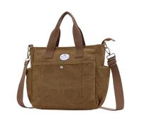 HUA ANGEL Large Women's Canvas Tote Handbag with Shoulder Strap - Stylish Multipocket Cross Body Bag Womens for Ladies, Perfect for Everyday Use