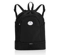 HUA ANGEL Unisex Drawstring Backpack Sports Gym Bag Drawstring Bag Weekend Daypack with Shoe Compartment for Women Men Basketball Football Outdoor Fitness Yoga Swimming Beach