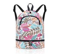 HUA ANGEL Unisex Drawstring Backpack Sports Gym Bag Drawstring Bag Weekend Daypack with Shoe Compartment for Women Men Basketball Football Outdoor Fitness Yoga Swimming Beach
