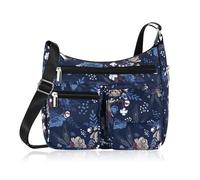 HUA ANGEL Women's Lightweight Polyester Small Handbag Fabric Messenger Bag with Multiple Pockets Travel Sport Shopping Work University, Cotton
