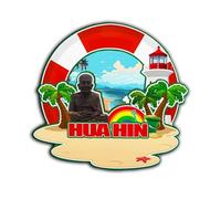 Hua Hin Thailand Magnet Fridge Magnet Wooden 3D Landmarks Travel Collectible Souvenirs Decoration Handmade -4568