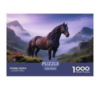 Hua Liu, 1000-piece Puzzle Set, Colourful And Inspiring Pastime, Suitable for Collectors Or As A Gift, Ages 14+, Horse, 70x50cm/1000pcs