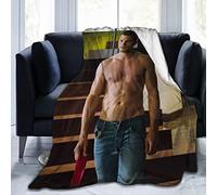 Huaaiwangy Jamie Actor Dornan Throw Blanket, Ultra Soft Flannel Fleece Lightweight Throw Blankets Warm Air Conditioning Blanket For Couch Sofa Bed 60x50 Inch