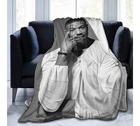 Huaaiwangy Michael Actor B. Jordan Throw Blanket, Ultra Soft Flannel Fleece Lightweight Throw Blankets Warm Air Conditioning Blanket For Couch Sofa Bed 50x40 Inch