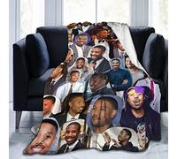 Huaaiwangy Michael Actor B. Jordan Throw Blanket, Ultra Soft Flannel Fleece Lightweight Throw Blankets Warm Air Conditioning Blanket For Couch Sofa Bed 50x40 Inch