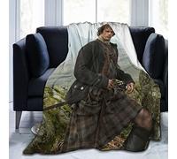 Huaaiwangy Sam Jamie Heughan Fraser Throw Blanket, Ultra Soft Flannel Fleece Lightweight Throw Blankets Warm Air Conditioning Blanket For Couch Sofa Bed 50x40 Inch