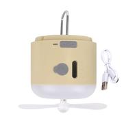 HUAANYA 4 In 1 Camping Light Fan USB Charging With Hook And LED Light For Outdoor Use Tent Ceiling Fan Dormitory Fan