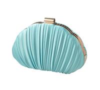 HUAANYA Shell Clutch Bag, Shell Embellished Evening Purse, Shell Bag with Golden Chain, Vacation Handbag for Travel, Seashell Chain Bag for Under the Sea Coastal Party Supplies
