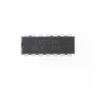 HUABAN 10 Pieces LM224N LM224 DIP-14 Quad Operational Amplifier Op Amp