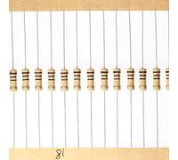 HUABAN 100 Pieces 0.5 Watts 1/2W 18R 18 Ohm 5% Carbon Film Resistor