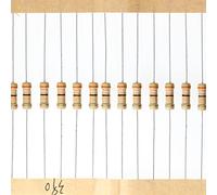 HUABAN 100 Pieces 0.5 Watts 1/2W 390R 390 Ohm 5% Carbon Film Resistor