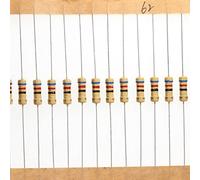 HUABAN 100 Pieces 0.5 Watts 1/2W 62R 62 Ohm 5% Carbon Film Resistor