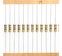 HUABAN 100 Pieces 0.5 Watts 1/2W 75R 75 Ohm 5% Carbon Film Resistor