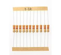 HUABAN 100 Pieces 1 Watts 1W 3K3 Ohm 5% Carbon Film Resistor
