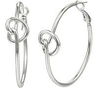 HUABOLA CALYN 925 Sterling Silver Hoop Earrings, Hypoallergenic Ultra Light Loving Heart Hoop Earrings, Sleeper Earrings for Women