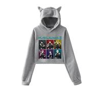 Huacaiyu Anime Kaiju No.8 Hoodies Crop Top Kafka Soshiro Mina Hip Hop Streetwear Cropped Sweatshirt Outfit Fashion Crewneck Hooded