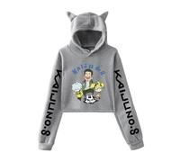 Huacaiyu Anime Kaiju No.8 Hoodies Crop Top Kafka Soshiro Mina Lightweight Cropped Sweatshirt Long Sleeve Crewneck Hooded