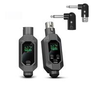 HUACAM 2.4G Wireless XLR Microphone Transmitter and Receiver, 8-Hour Battery Life. Suitable for Condenser Microphones, Dynamic Microphones, Mixers, etc