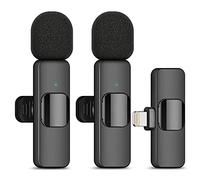 HUACAM 2 Pcs Mic, Wireless Microphone System for Voice Amplifier, Speakers, Teacher (L-02)