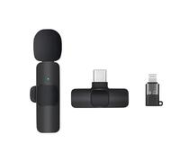 HUACAM Three in one Wireless lavalier Microphone, Capable of Charging While maintaining Long Battery Life, Suitable for Live Streaming, Outdoor Shooting, and Short Video Recording