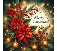 Huacan Diamond Painting Kits for Adults Christmas Full Square AB Drill 5D DIY Diamonds Paintings Art Kit for Home Wall Decor Picture Size 12 * 12 Inch