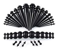 Huacan Ear Tapers Stretching Kit 36Pcs Acrylic Ear stretchers Tunnels 1.6mm-10mm