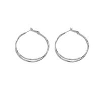 Huacan Earrings Women Threaded Round Drop Earring Large Lightweight Clubby Dick Creole Hypoallergenic Fashion Jewelry for Woman and Girls in Everyday Party