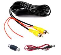 HUACANG 33FT 10M RCA Video Cable for Car Rear View Monitor Camera, Backup Camera Extension Cable RCA Plug Video Cable with Trigger Cable Plug and Play
