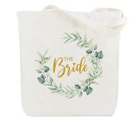 Huaceary Wedding Gifts Bag For Bride And Groom, Canvas Tote Bag With 40x38cm Size, Solid Color, Reusable Grocery Bag For Wedding Present, Engagement Gifts, Honeymoon Essentials