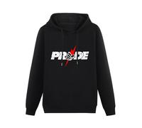 Huachenyu Pride Fighting Championship Pride Men's Black Hoodies Unisex Pullover Sweatshirts L