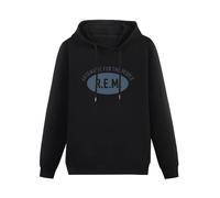 Huachenyu R.E.M Automatic for The People Men's Black Hoodies Unisex Pullover Sweatshirts M