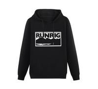 Huachenyu Runrig Men's Black Hoodies Unisex Pullover Sweatshirts L