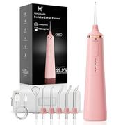 HUACO CARE Upgraded Water Flosser 300ml Large Tank, 5 Modes Professional Cordless Oral Irrigator, High-Pressure Pulse Water Dental Cleaner for Home & Travel, Remove Plaque, Healthy Gums