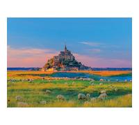 HUADADA 1000 Piece Jigsaw Puzzle for Adults | Mont Saint-Michel Scenery | Premium Landscape Jigsaw