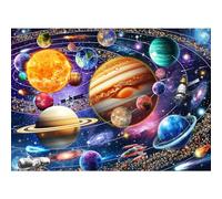 HUADADA 1000 Piece Puzzle for Adults and Children - Solar System, Colorful, Smart, Impossible - Perfect Gift